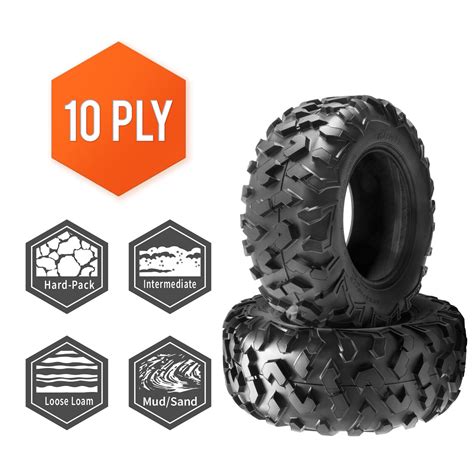 Set 2 30X10R14 ATV Tires 10Ply 30x10x14 UTV SXS All Terrain Tire Heavy