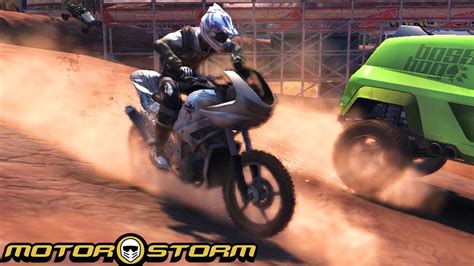 Motorstorm [ps3] Bike Gameplay Wasabi Twinblade Youtube