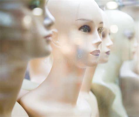 Naked Female Mannequins In The Shop Window Stock Photo Image Of Abstract Doll 179564520