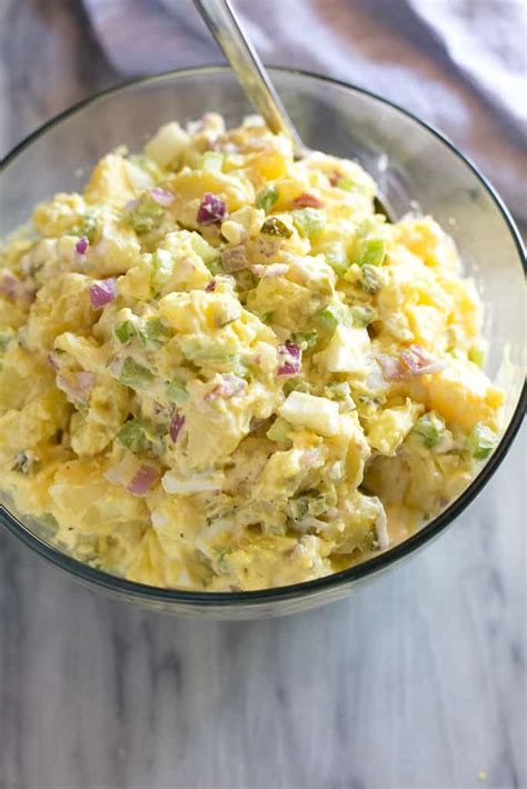 Traditional Potato Salad Made With Yukon Gold Potatoes Hard Boiled Eggs And A S Traditional