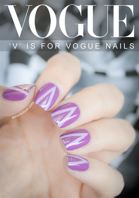 V is for Vogue Nails - SoNailicious