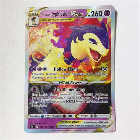 Jual Hisuian Typhlosion Vstar Rrr S A Kartu Pokemon Indonesia