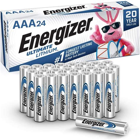 Energizer AAA Lithium Batteries, Ultimate Lithium Triple A Battery (24 ...