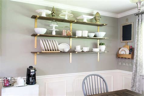 Dining Room Shelves for Dish Display - Major Hoff Takes A Wife : Family ...