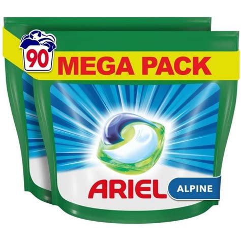 Ariel All In 1 Pods Lessive Capsules 90 Lavages 2 X 45 Pods Alpine