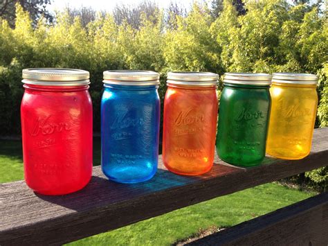 Stained Glass Looking Mason Jars That I Made Super Easy To Do I Mixed