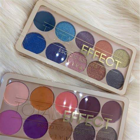 Paleta Sombras Colorida Cores Total Effect Vivai Shopee Brasil