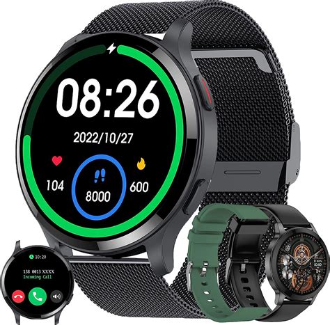 MYSHUN Smartwatch Uomo Chiamata Bluetooth E Risposta Vivavoce Smart