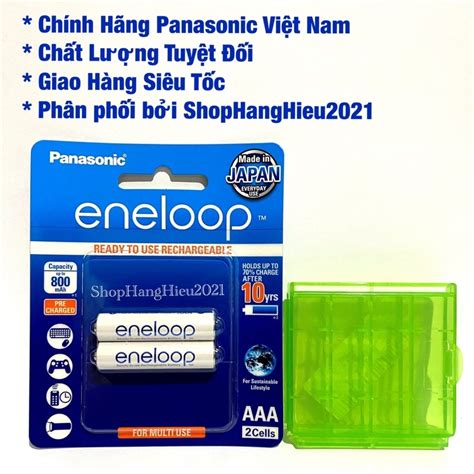 Pin Sạc Aaa Panasonic Eneloop Bk 4mcce 2b Hàng Chính Hãng Vỉ 2 Viên