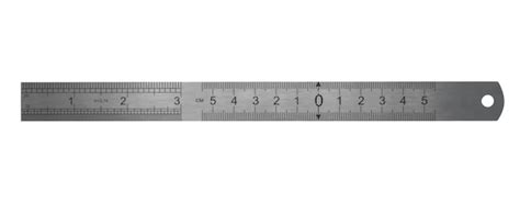 Premium Photo Metal Ruler Isolated