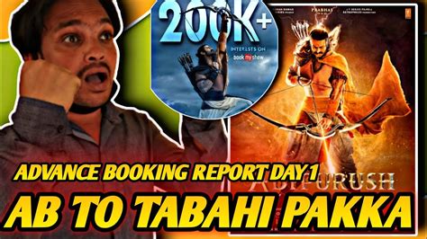 Adipurush Advance Booking Report Day 1 Adipurush Box Office Collection