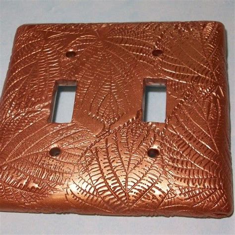 Leaves In Bronze Double Toggle Light Switch Cover Etsy Light Switch