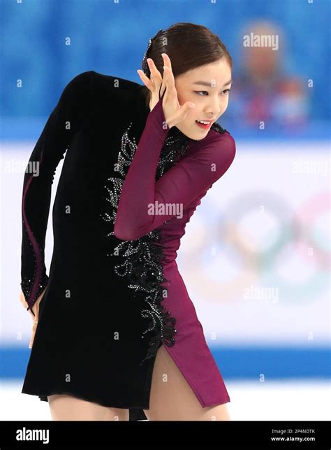 Yuna Kim Of South Korea Competes During The Womens Free Skate Figure