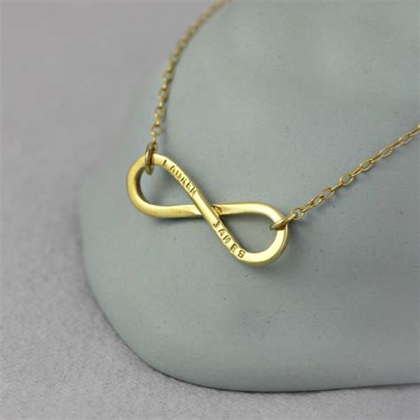 Personalised Infinity Necklace By Posh Totty Designs