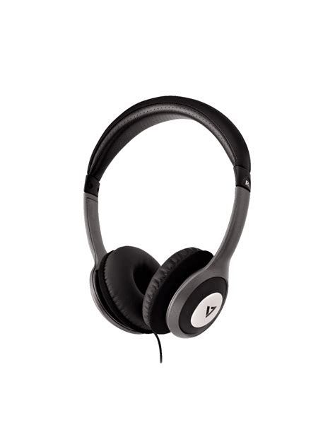 V7 Deluxe Stereo Headphones with Volume Control - Black - Walmart.com ...