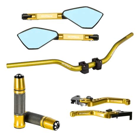 Kit Guidão Naked Manopla Retrovisor Manete Cb300 Parcelamento sem juros