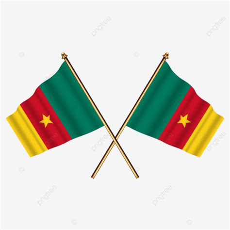 Cameroon National Flag Waving Vector Independence Day Of Cameroon