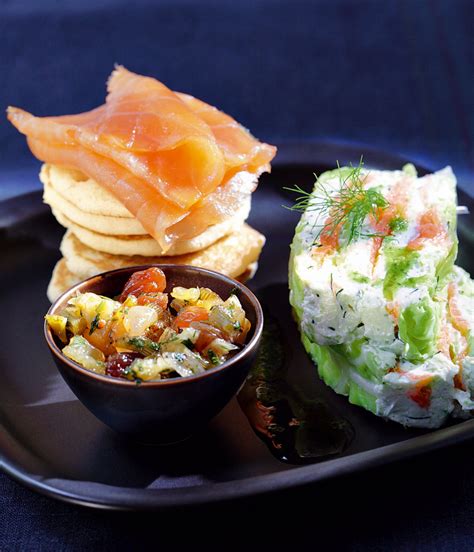 Recette Blinis Au Saumon Fumé Et Chutney De Fenouil Marie Claire