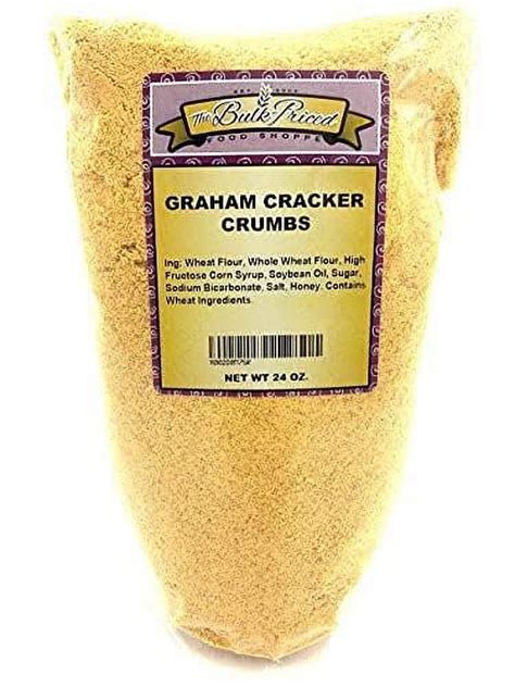 Graham Cracker Crumbs Bulk Size 15 Lb Resealable Zip Lock Stand Up