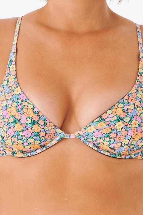 Haut De Bikini Femme Triangle Rip Curl Afterglow Floral Multicogirls Up