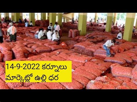 Kurnool Market Lo Onion Price Youtube