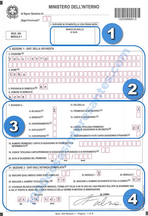 C Mo Completar El Kit Del Permesso Di Soggiorno Ci