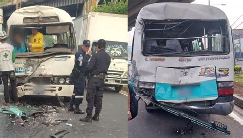 Accidente Dos Microbuses Colisionan En El Bulevar Venezuela