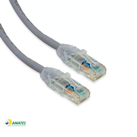 Patch Cord Cat6 U UTP CM Gigalan Furukawa Cinza 1 50 Metros Materiais