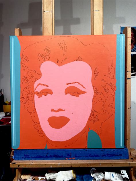 Neon Marilyn Painting By Borbay Borbay