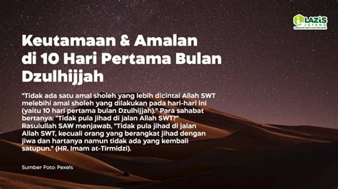 Keutamaan Amalan Di 10 Hari Pertama Bulan Dzulhijjah