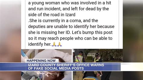 Sheriffs Office Warning Residents Of Scam Social Media Post Youtube