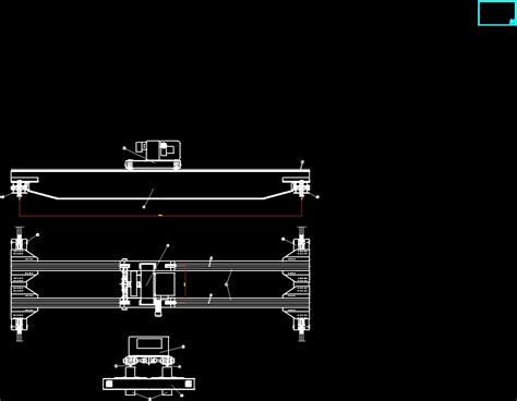 Bridge Crane DWG Block For AutoCAD Designs CAD