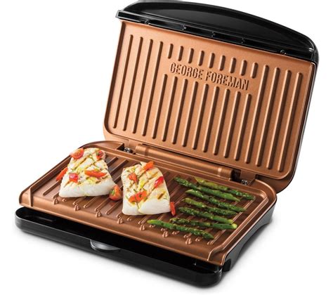 George Foreman Medium Fit Grill Black Copper Fast Delivery