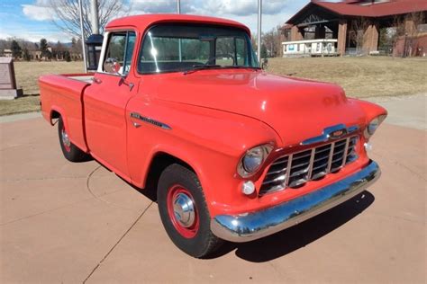 1956 Chevrolet 3100 Cameo Pickup 3 Speed For Sale On Bat Auctions