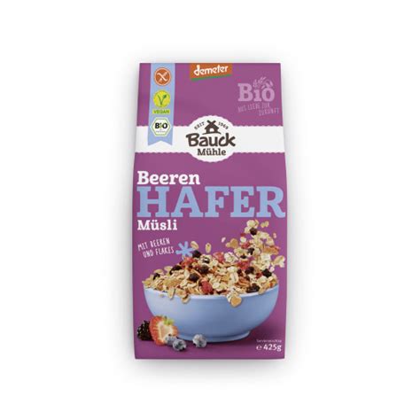 Edeka Bauckhof Bio Hafer M Sli Beeren Glutenfrei G