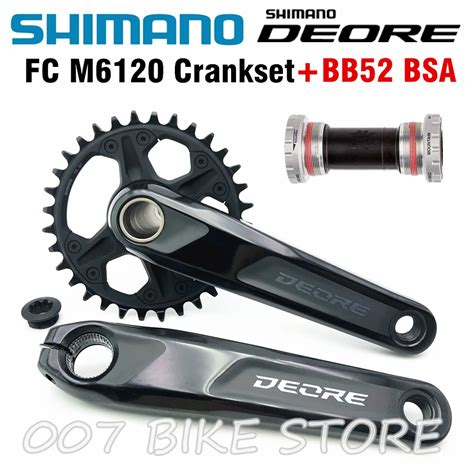 Shimano Deore Fc M6120 M6100 Hollowtech Ii Crankset M6120 Boost 1x12