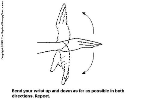 Hand Exercises from ThePhysicalTherapySource.com: Hand - Wrist Flexion ...