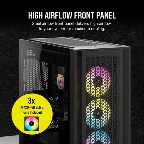 Corsair 5000D RGB AIRFLOW Tempered Glass Mid Tower ATX Case Black