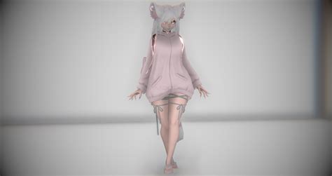 Female Neko VRModels 3D Models For VR AR And CG Projects