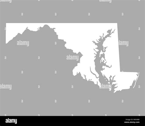 map of maryland Stock Photo - Alamy