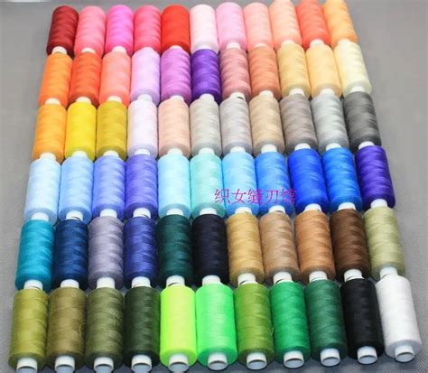 Sewing Machine Line Polyester Sewing Thread Mixed Colors Randon