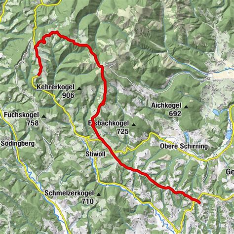 St Oswald Plesch Pankrazen BERGFEX Wanderung Tour Steiermark