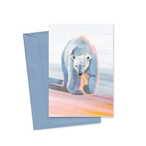 A6 Greeting Card Polar Bear Arctic Antarctic Polar Themed Etsy