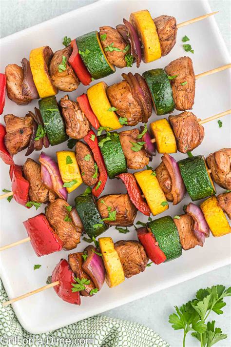 Grilled Chicken Kabobs Recipe - grillonadime.com
