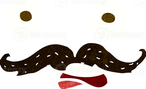 cartoon mustache face 45169705 PNG