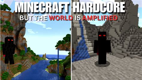 Minecraft Hardcore But It S Amplified Youtube