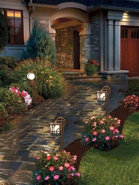 60 Adorable Front Yard Lighting Ideas for Your Summer Night Vibe ...