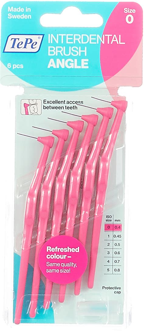 Характеристики Межзубные ершики TePe Interdental Brush Angle, цвет в ...