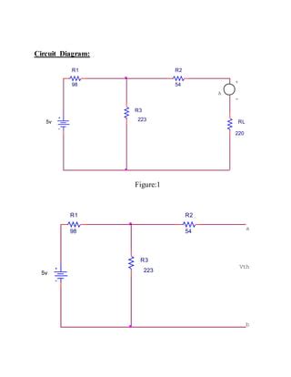 Verification Of Thevenins Theorem Lab Report Pdf