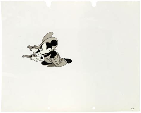 Hake's - MICKEY MOUSE RARE 1934 "TWO-GUN MICKEY" ORIGINAL BLACK & WHITE ...